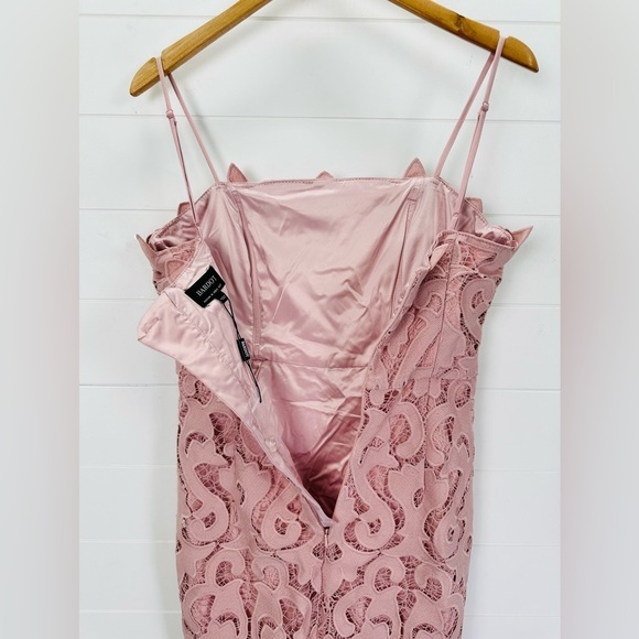 Bardot Lina Lace Sheath Dress In Pink Rose - Picture 6 of 16